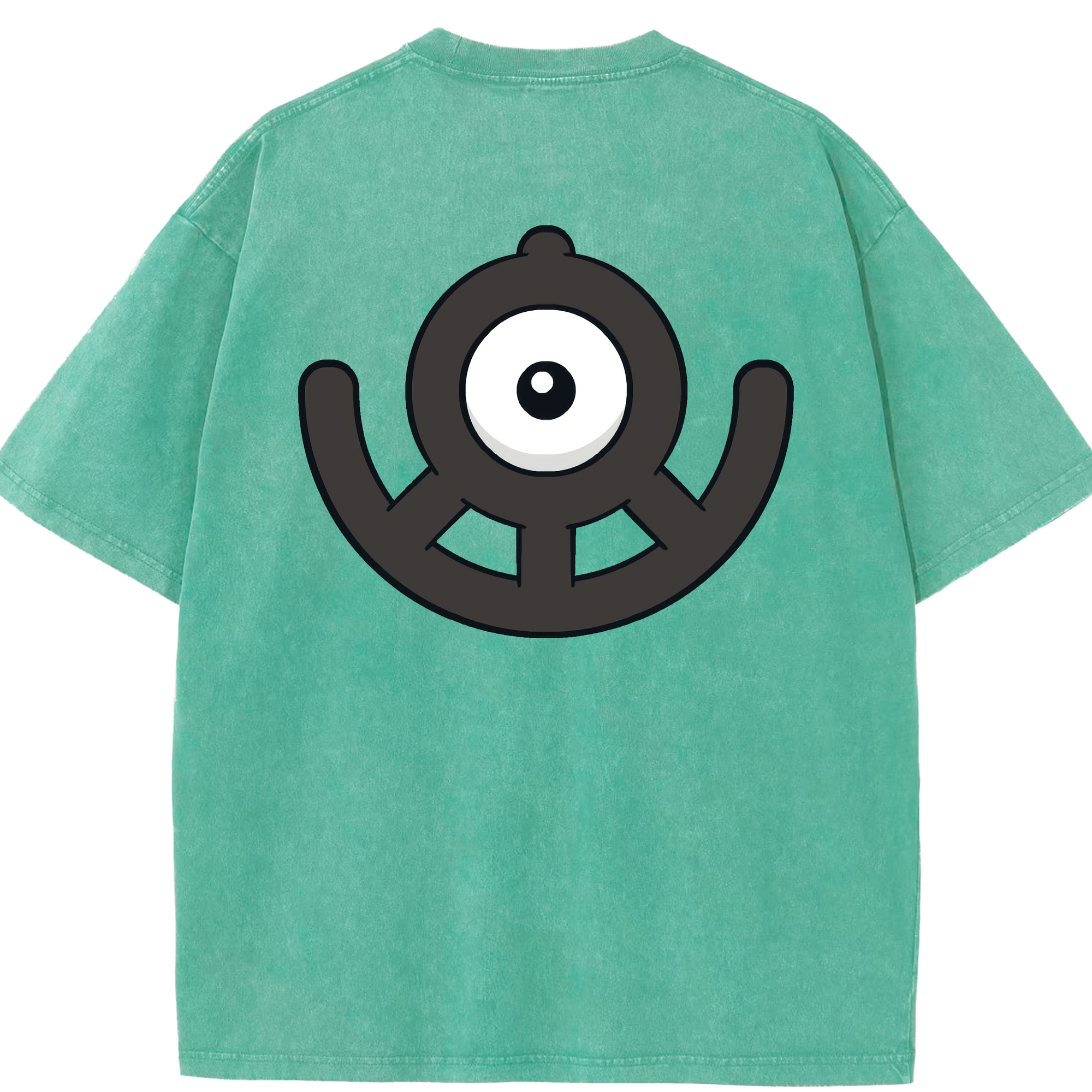 （画像用） ポケットモンスター Pokémon 綿100% ヴィンテージ風 半袖Tシャツ（背面プリント）